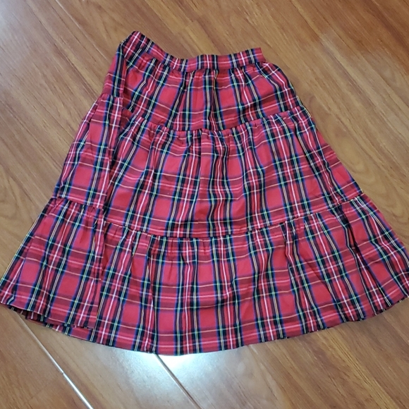 J. Crew Factory Three Tier Tartan Skirt - Picture 3 of 6